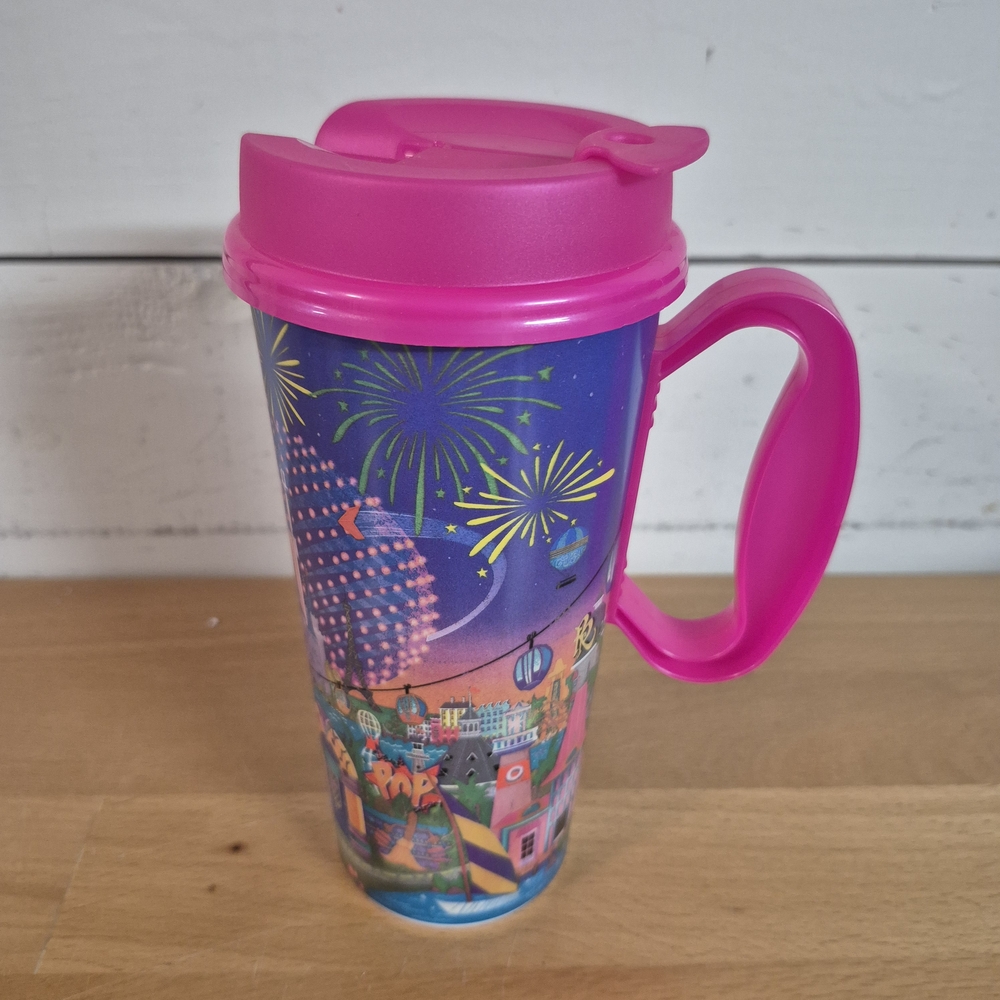 2024 Walt Disney World Resort WDW Hot Pink Refillable Mug Mickey & Friends - Picture 5 of 7